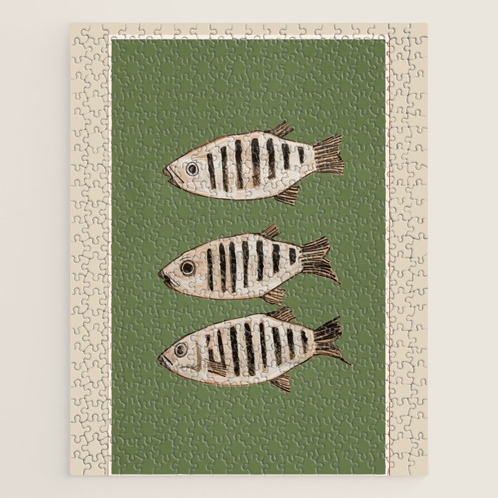 Abstract Fish Study II Jigsaw Puzzle Gallery Image 1