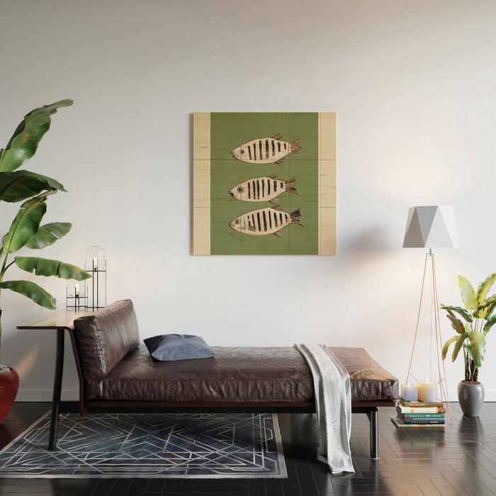 Abstract Fish Study II Wood Wall Art Gallery Image 2
