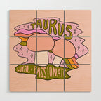 Taurus Mushroom Wood Wall Art Gallery Image 1