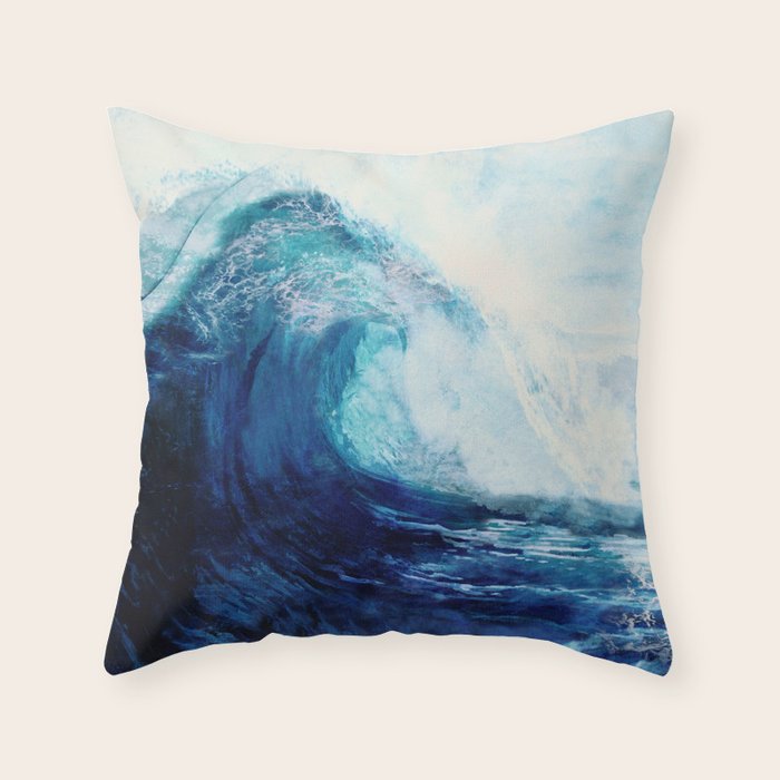 Waves II Throw Pillow Gallery Image 1