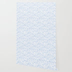 Ditsy Toile Floral Blue and White Wallpaper Gallery Image 2