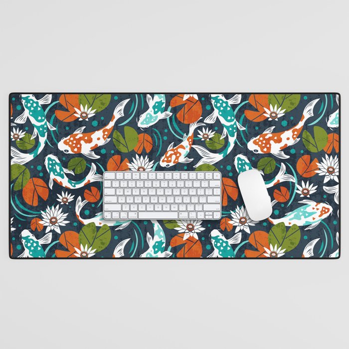 Koi Pond - Orange Desk Mat Gallery Image 1