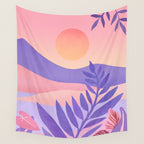 South Seas Sunrise / Tropical Landscape Wall Tapestry Gallery Image 4