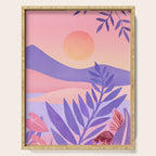 South Seas Sunrise / Tropical Landscape Serving Tray Gallery Image 1