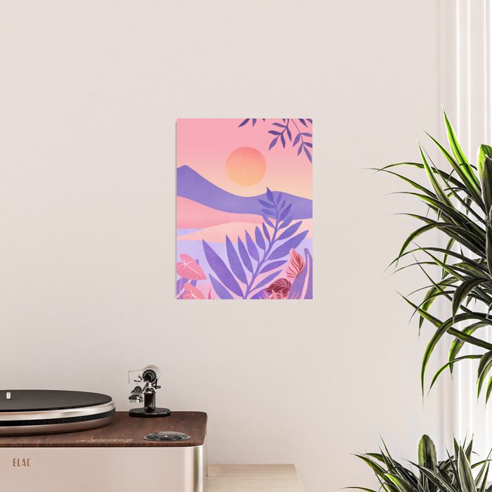 South Seas Sunrise / Tropical Landscape Poster Gallery Image 2