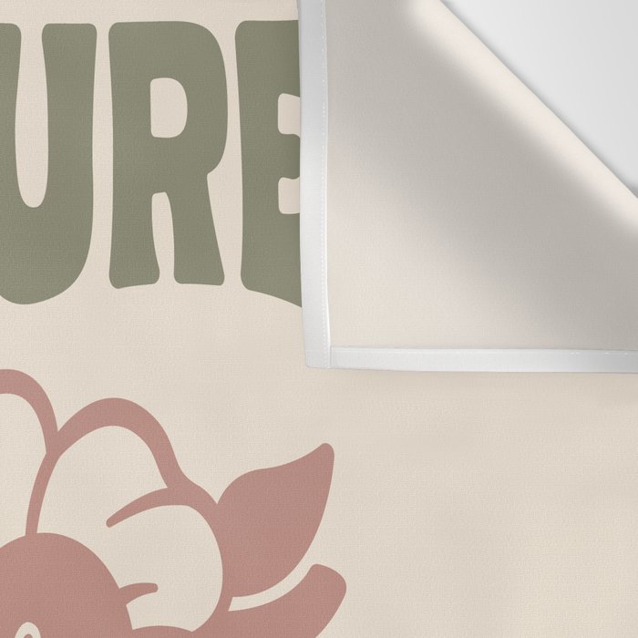 NURTURE NATURE (IN GREEN AND MAUVE) Wall Tapestry Gallery Image 3