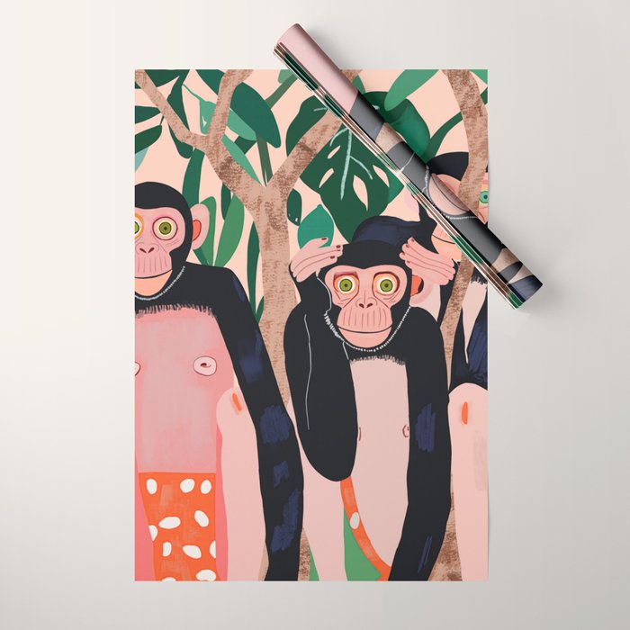 Jungle Trio Wrapping Paper Gallery Image 1