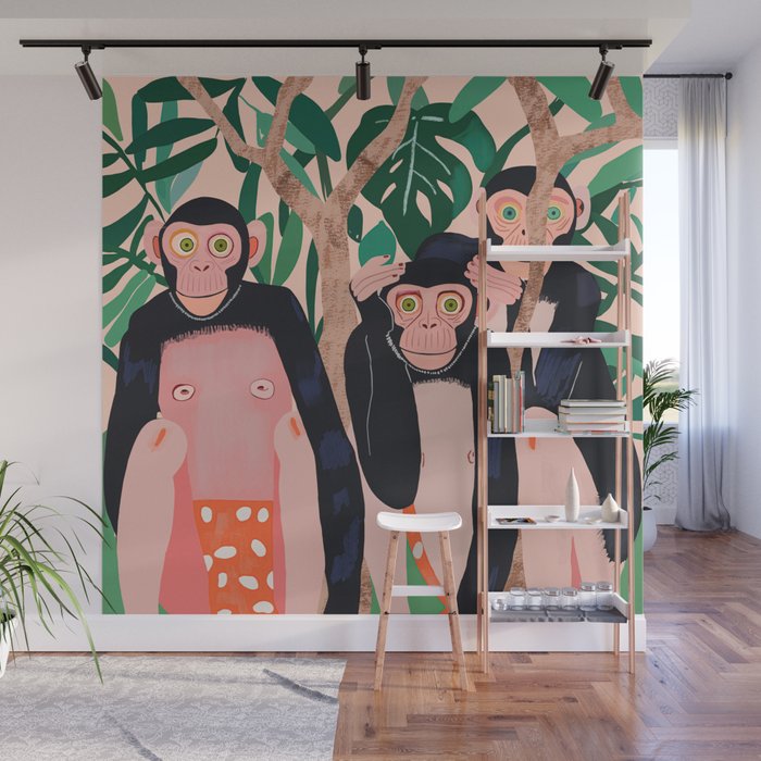 Jungle Trio Wall Mural Gallery Image 1