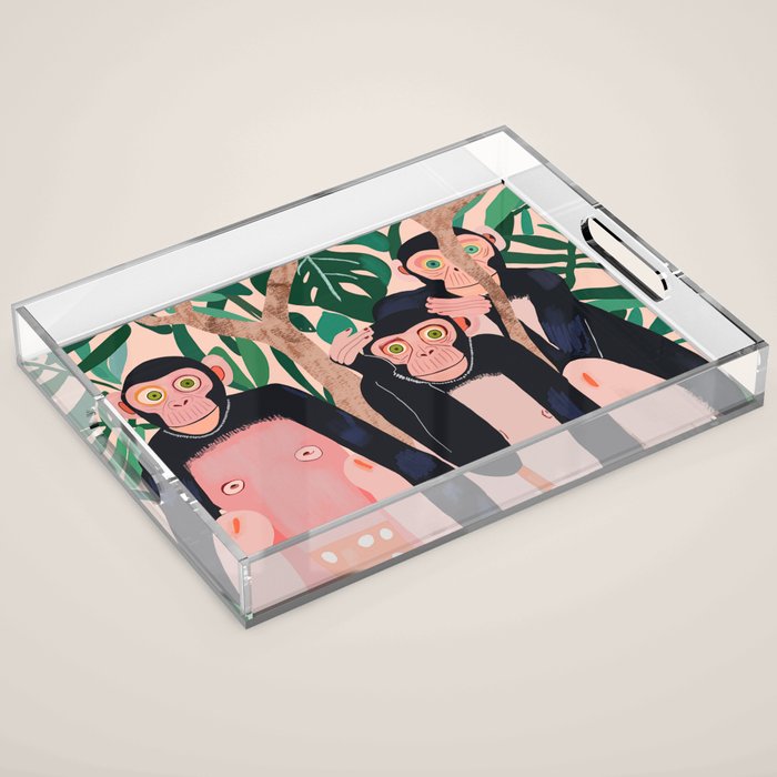 Jungle Trio Acrylic Tray Gallery Image 1
