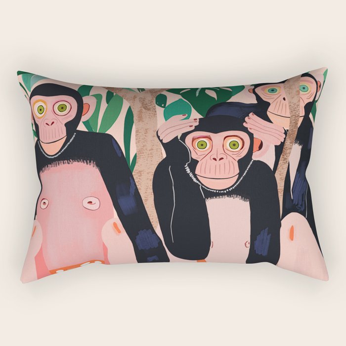 Jungle Trio Rectangular Pillow Gallery Image 2