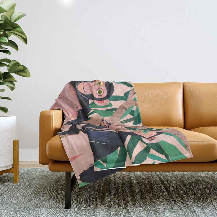 Jungle Trio Throw Blanket Gallery Image 1
