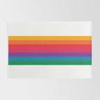 Retro Bright Rainbow - Straight Rug Gallery Image 2