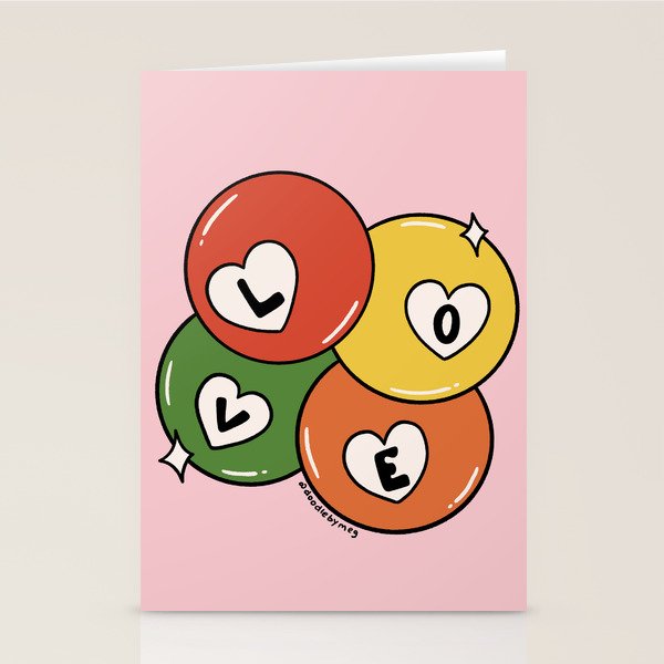 Love Pool Balls Stationery Card Gallery Image 2