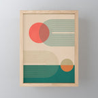 geometric abstract 153 Mini Art Print Gallery Image 1