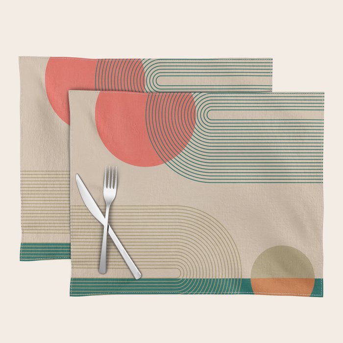 geometric abstract 153 Placemat Gallery Image 1