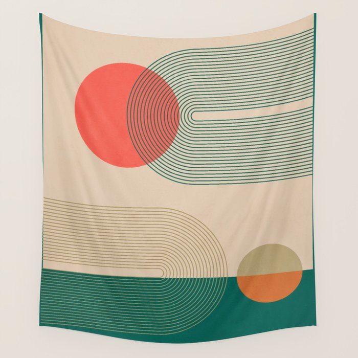 geometric abstract 153 Wall Tapestry Gallery Image 4