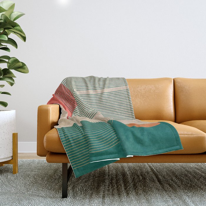 geometric abstract 153 Throw Blanket Gallery Image 1