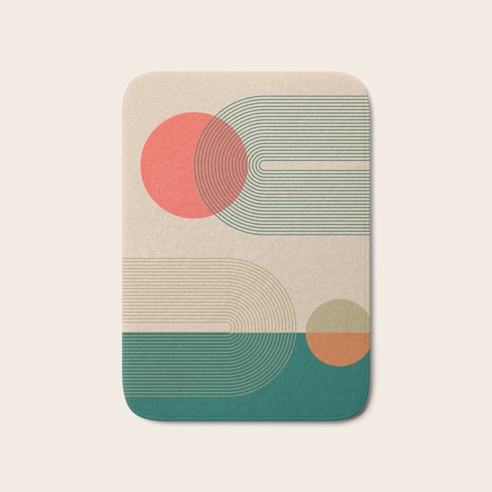 geometric abstract 153 Bath Mat Gallery Image 1