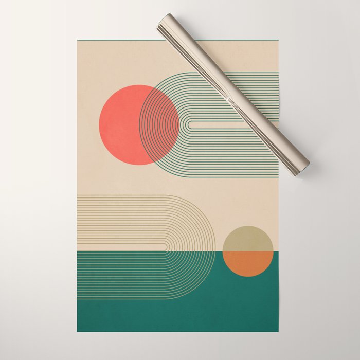 geometric abstract 153 Wrapping Paper Gallery Image 1