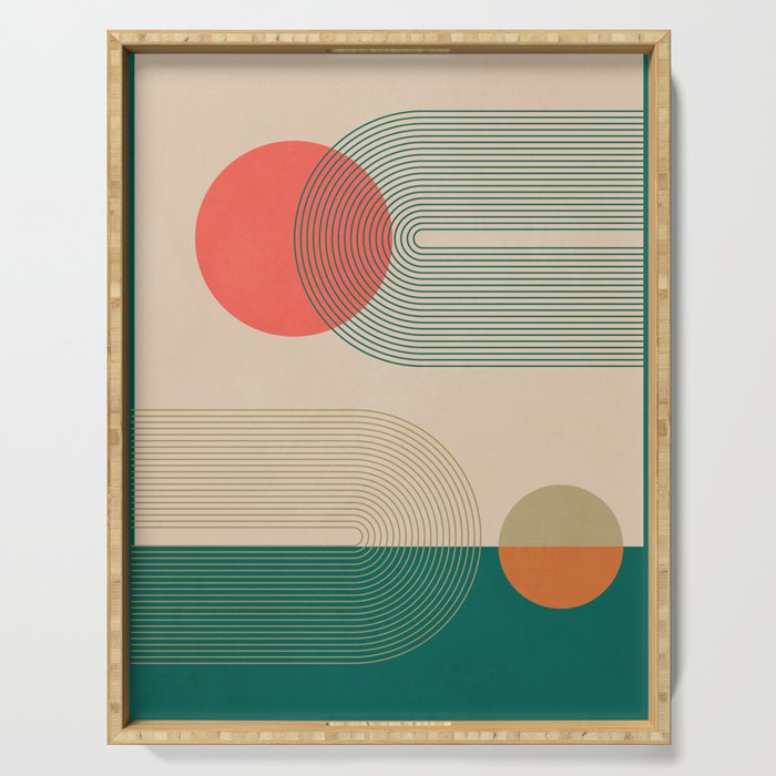 geometric abstract 153 Serving Tray Gallery Image 1