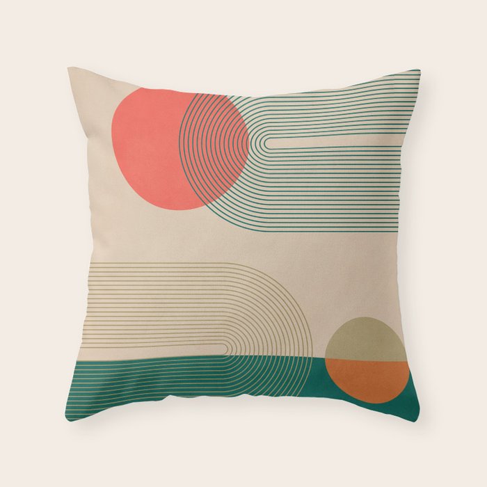 geometric abstract 153 Throw Pillow Gallery Image 1