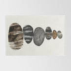 balancing beach pebbles Rug Gallery Image 2