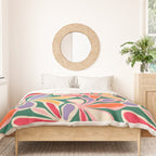 Colorful abstract flower art pattern Duvet Cover Gallery Image 3