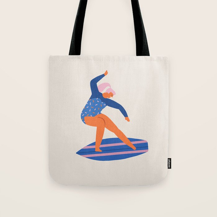 Surf girl Tote Bag Gallery Image 1