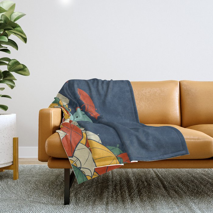 Umbrellaphant Throw Blanket Gallery Image 1