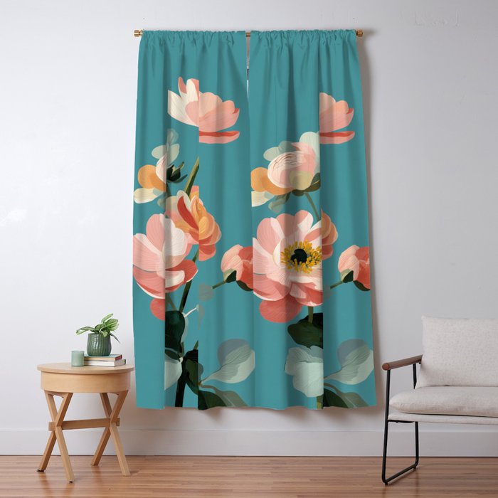 Soft Spring Botanicals Window Curtain Gallery Image 5