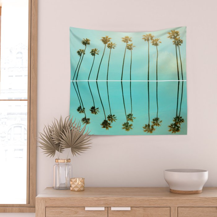 Palm Reflections Wall Tapestry Gallery Image 2