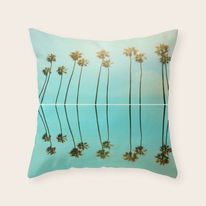 Palm Reflections Throw Pillow Gallery Image 6