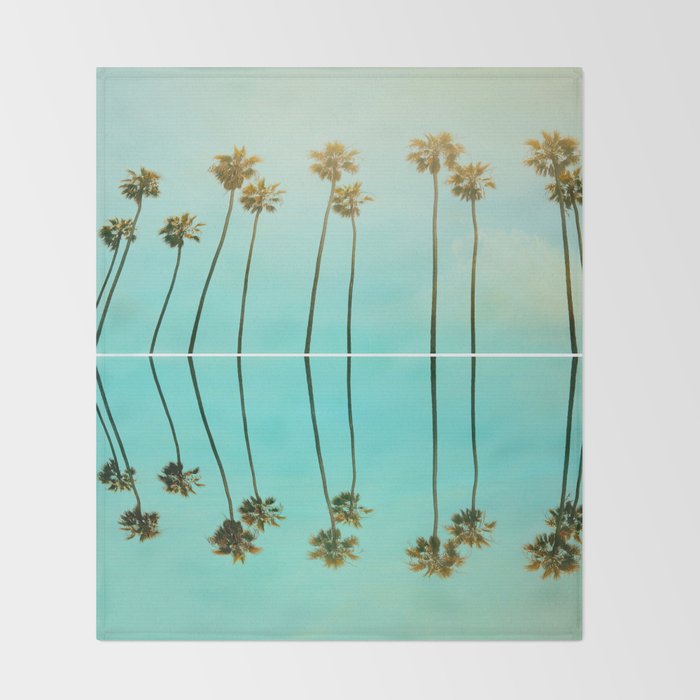 Palm Reflections Throw Blanket Gallery Image 2