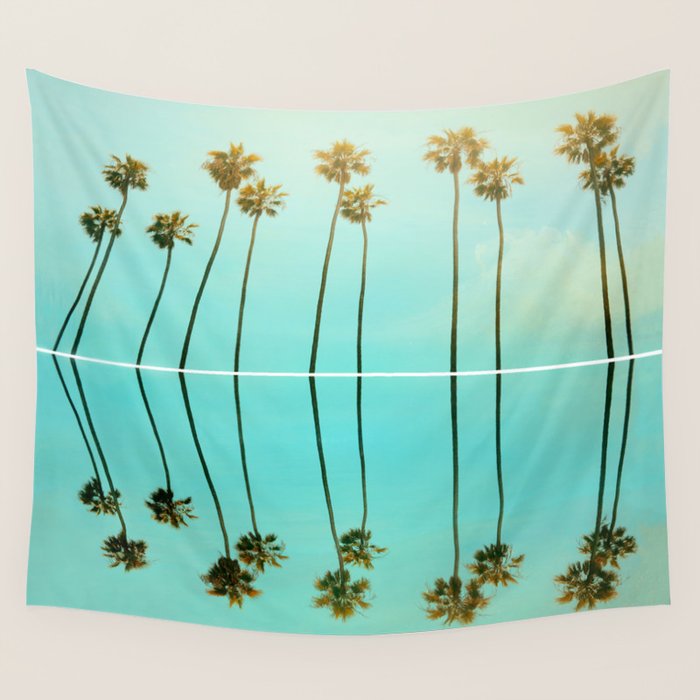 Palm Reflections Wall Tapestry Gallery Image 4