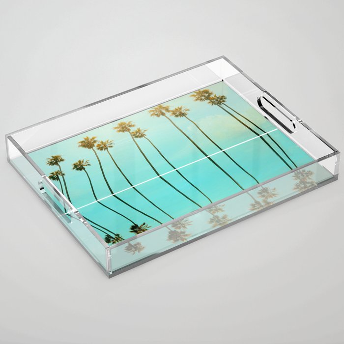 Palm Reflections Acrylic Tray Gallery Image 1