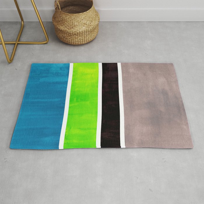 Lime Turquoise Coldfield Rug Gallery Image 1
