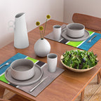 Lime Turquoise Coldfield Placemat Gallery Image 2