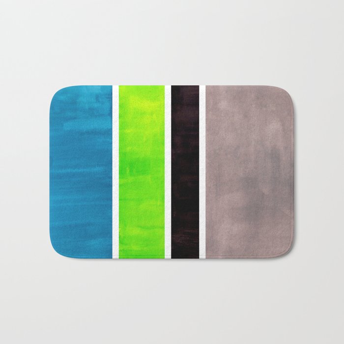 Lime Turquoise Coldfield Bath Mat Gallery Image 1