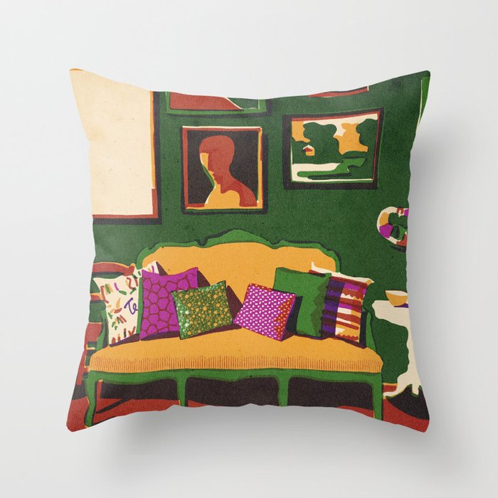 Leisure time Throw Pillow Gallery Image 1