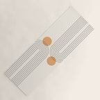 Mid Century Modern Geometric 61 (Rainbow and Sun Abstraction) Yoga Mat Gallery Image 1