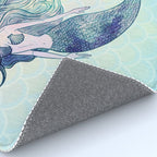 Watercolor Mermaid Rug Gallery Image 4