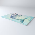 Watercolor Mermaid Rug Gallery Image 3