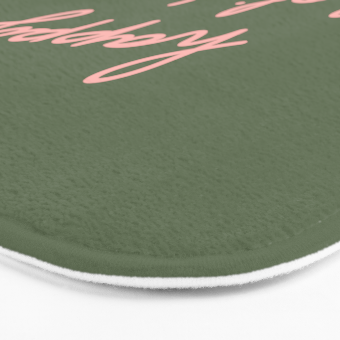Happy Holidays Green & Pink Bath Mat Gallery Image 3