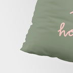 Happy Holidays Green & Pink Pillow Sham Gallery Image 4