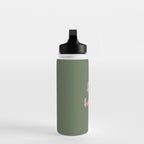 Happy Holidays Green & Pink Water Bottle Gallery Image 3