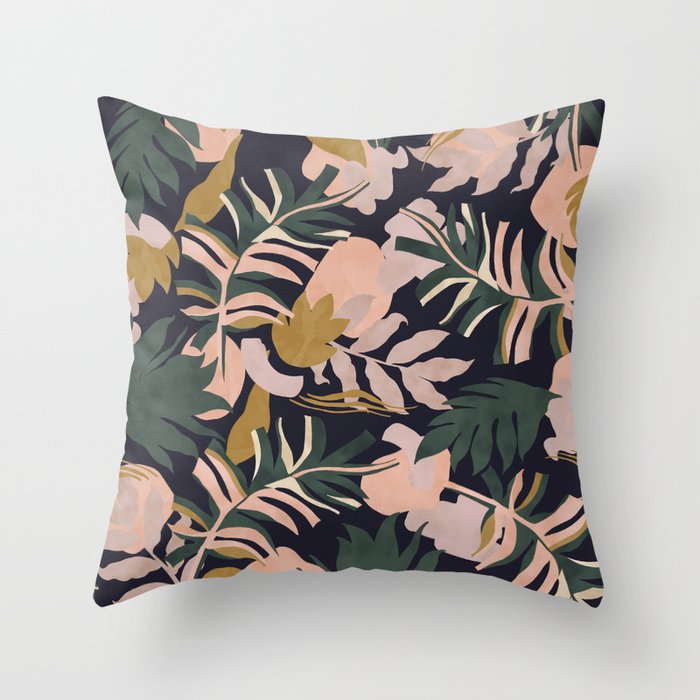 Abstract nature tropical 34 Throw Pillow Gallery Image 1