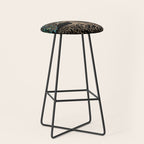 Tree of life -Yggdrasil Golden and Marble ornament Stool Gallery Image 1