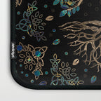 Tree of life -Yggdrasil Golden and Marble ornament Laptop Sleeve Gallery Image 3