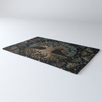 Tree of life -Yggdrasil Golden and Marble ornament Rug Gallery Image 3
