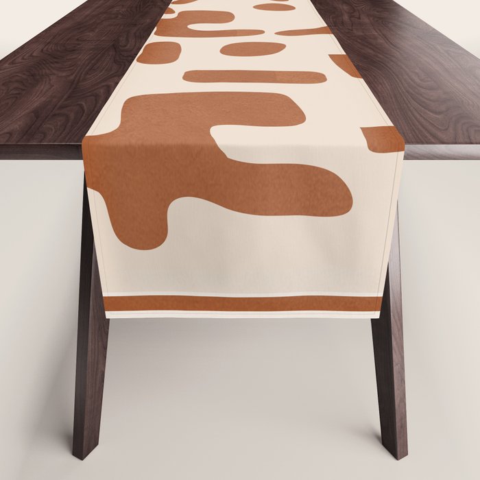 Organic Contemporary Modern Shapes 07 Table Runner Gallery Image 1